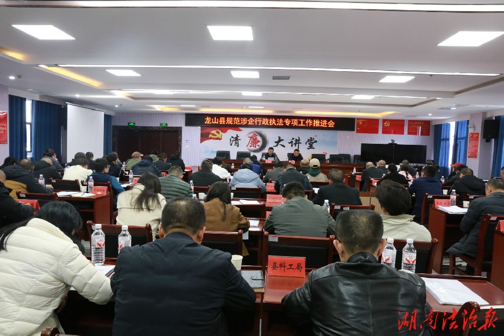 龙山县召开规范涉企行政执法专项工作推进会